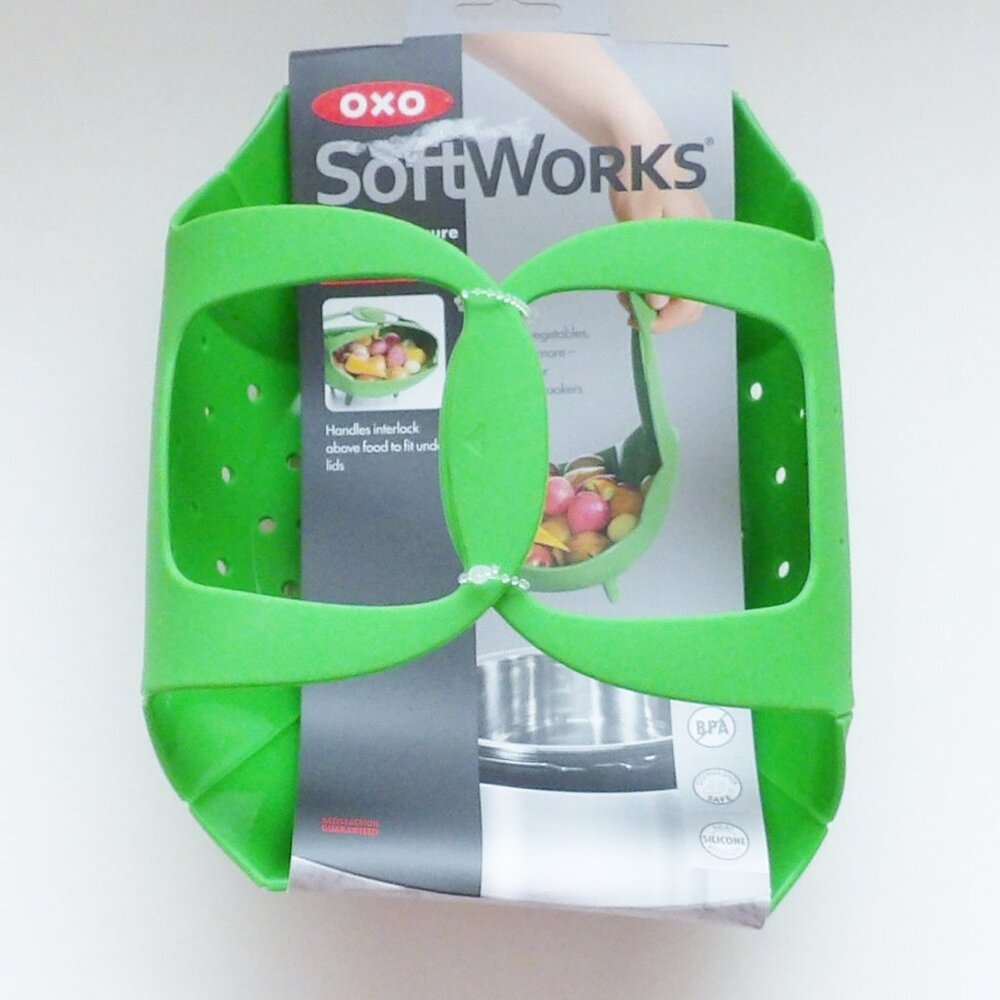 OXO Soft Works Silicone Pressure Cooker or Standard Pot Steamer Accessory NWT